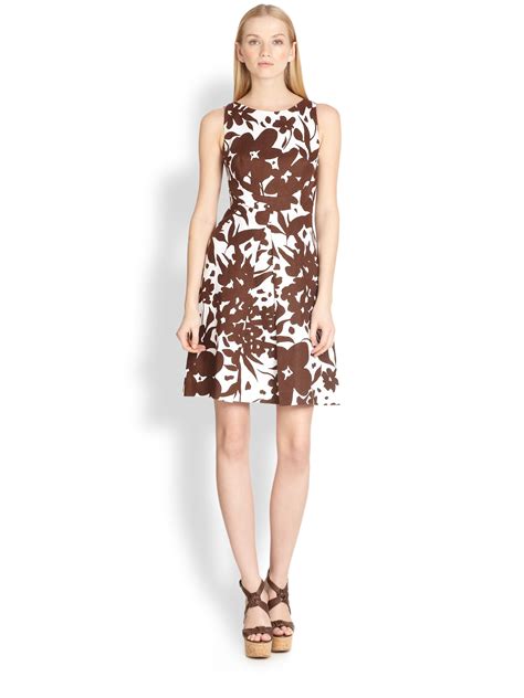 flannels michael kors dresses|MICHAEL KORS cross front floral dress plus size 2x .